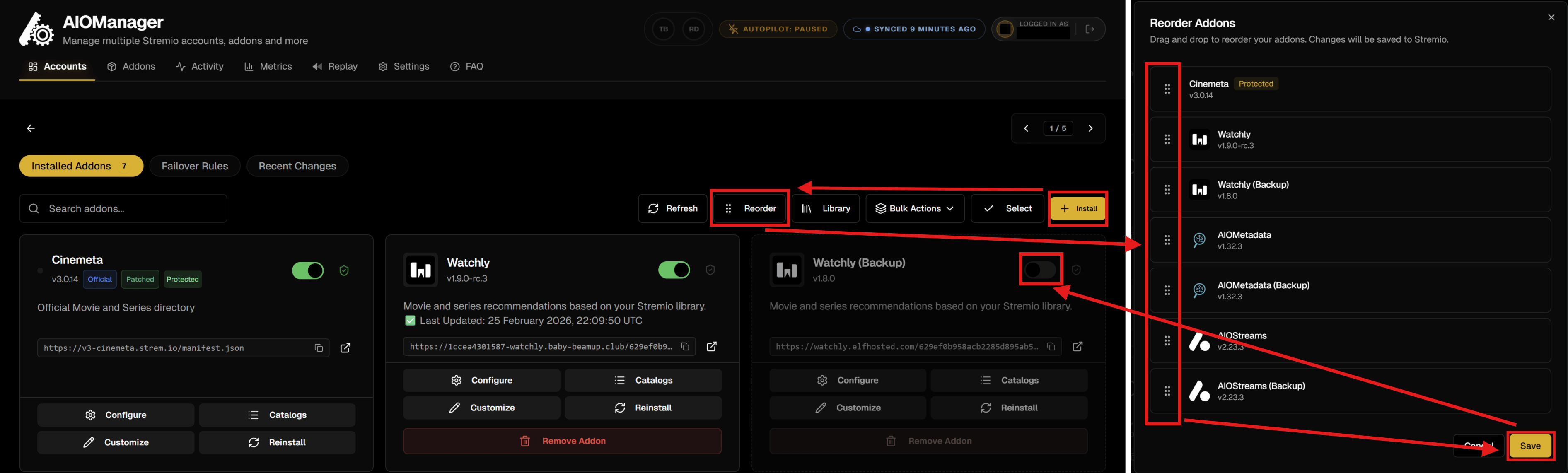 Order Addons